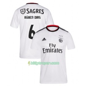 Billige Fotballdrakter Benfica Ruben Dias 6 Bortedraktsett 2018/19 Kortermet